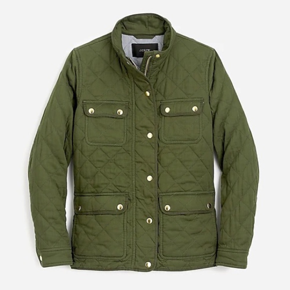 J. Crew Quilted downtown field jacket